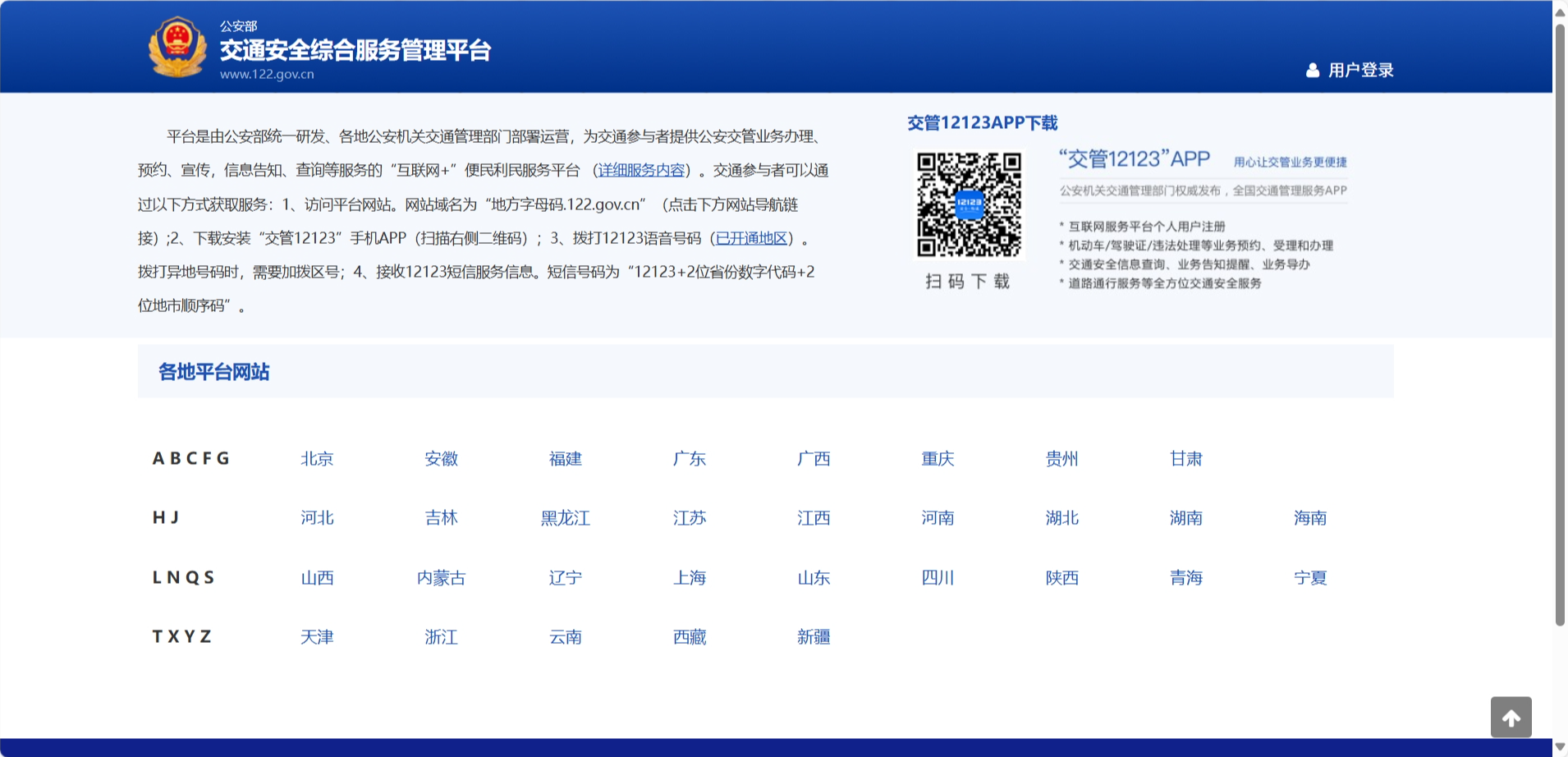 违章查询网站截图